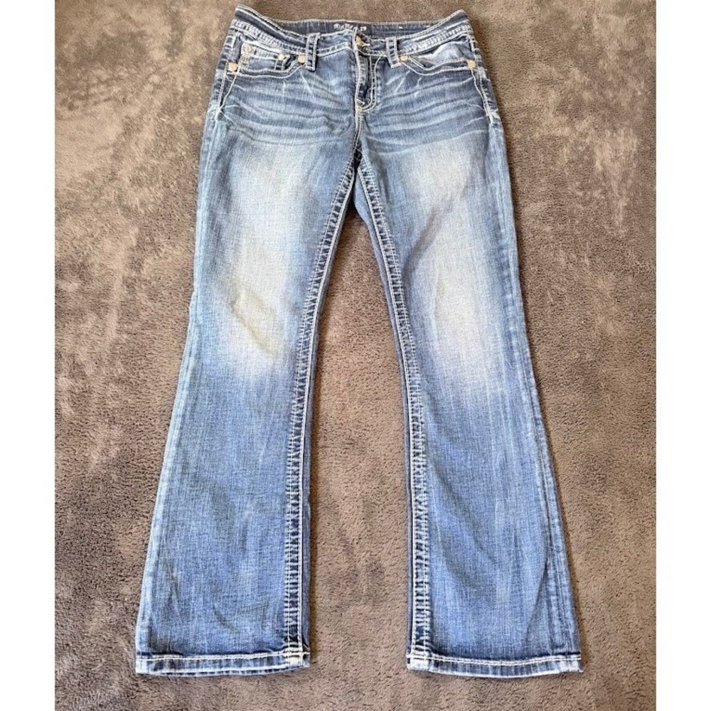 Miss Me Low Rise Slim Bootcut Jeans 29X27 Medium Wash